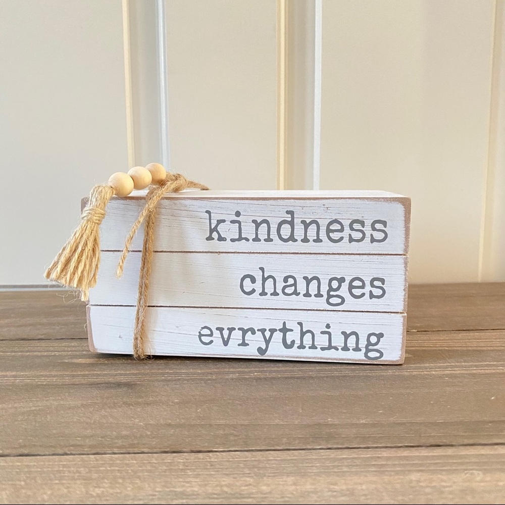Quill to Paper KINDNESS  Faux Book Stack